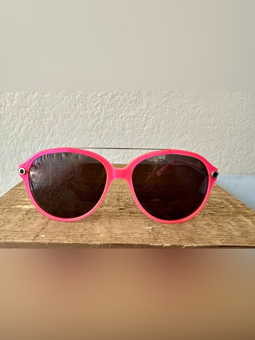 Brand New Rebecca Minkoff Pink Crystal Silver “Astor” Aviator Sunglasses